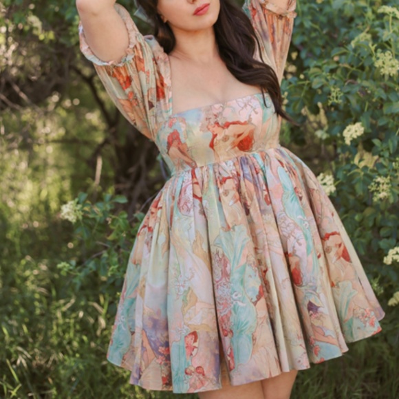 LOVE Selkie The Mucha Puff Mini Dress - Picture 8 of 10